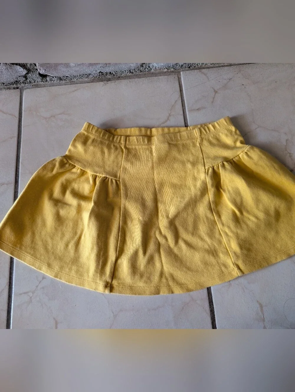 Gymboree Yellow Casual Button-Front Flared Skirt